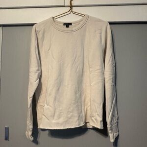 Sweatshirt size 2, color is cream white. Brand is James Peres.